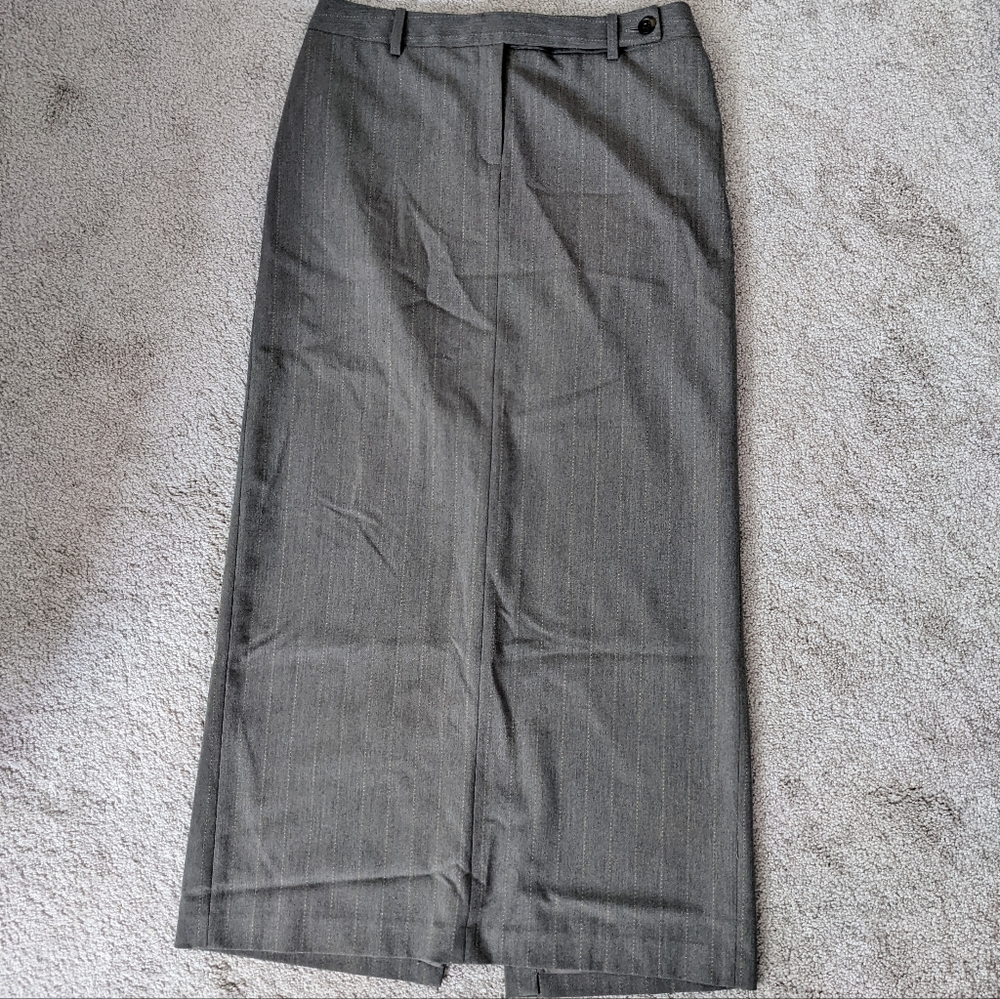 Michael Kors Long Grey Pencil Skirt